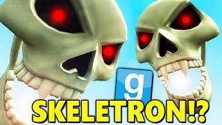 SKELETRON BASE DEFENSE?! | Gmod Sandbox (FLYING BASE BUILD)