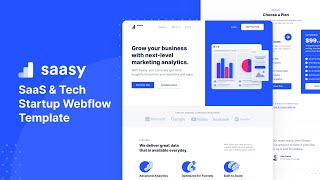 Saasy - SaaS Webflow Template | BRIX Templates screenshot 2