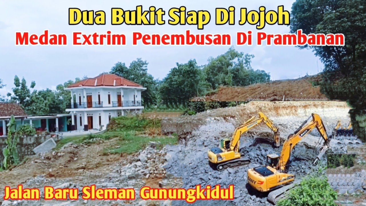 ЗДЕСЬ ПОКАЗАНЫ ЗЕМНОДРАЖНЫЕ РАБОТЫ САМБИРЕДЖО, НОВАЯ ДОРОГА НА СЛЕМАН, ГУНУНКИДУЛ