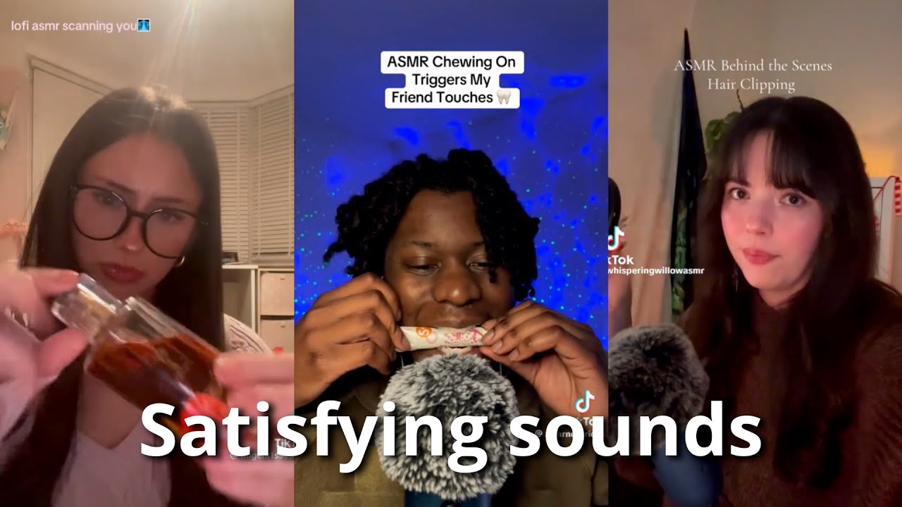 💤🔊 ASMR TikTok Compilation | Trigger Sounds, Mouth Sounds, Whispers, Relaxing visuals