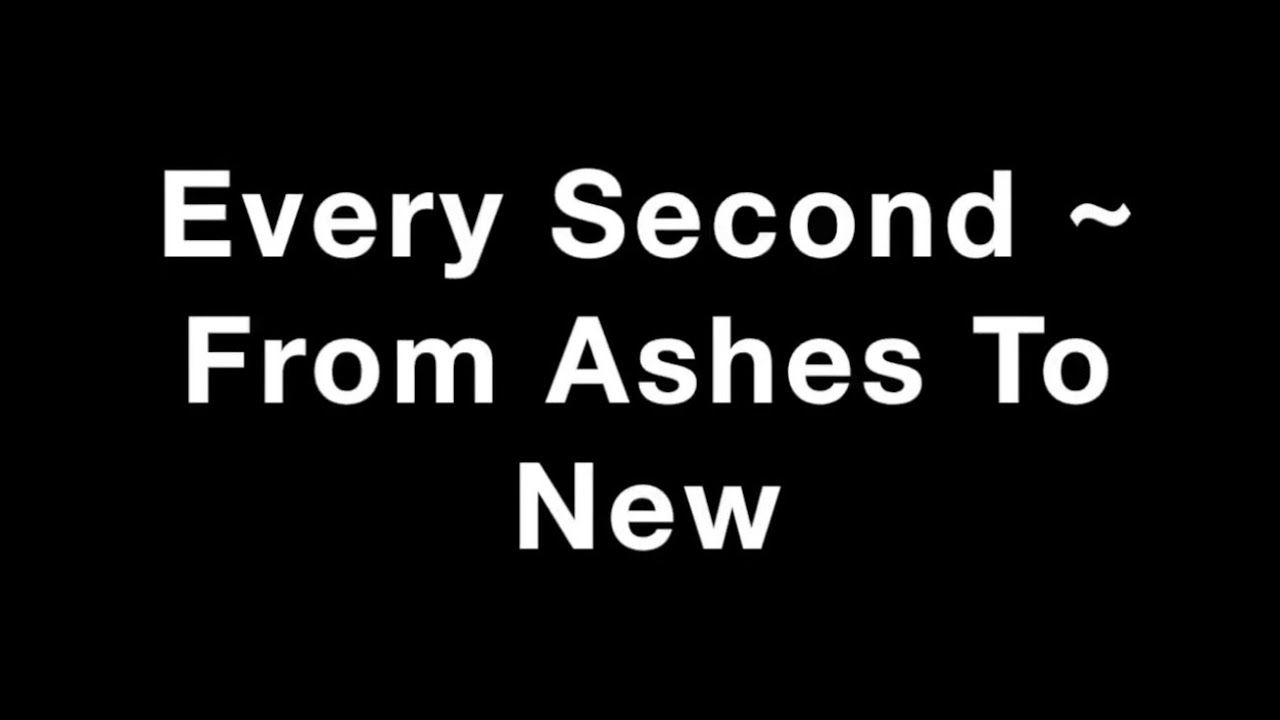 See you second. From Ashes to New every second. From Ashes to New finally see. Second перевод. Every second counts.