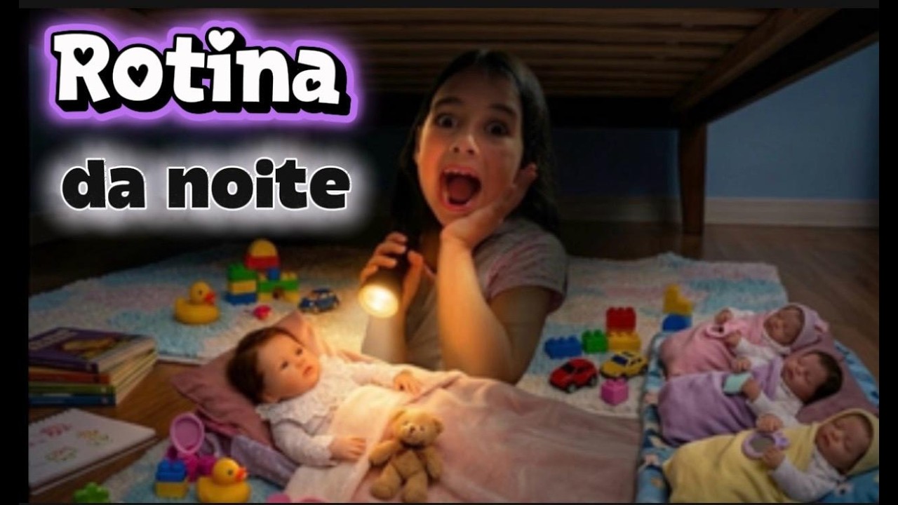 ROTINA DA NOITE COM MINHA BEBÊ REBORN *EMBAIXO DA CAMA*