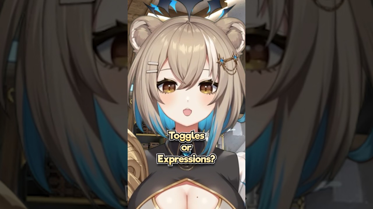 VTuber toggles & expressions you NEED? #vtuber #shorts #tips