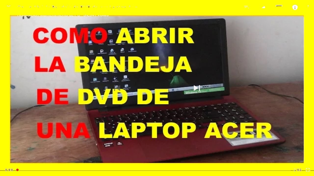 Orgullo Estimado Implacable Como abrir bandeja de DVD de Laptop - YouTube | Dvd, Reparacion de  computadoras, Reparacion y mantenimiento