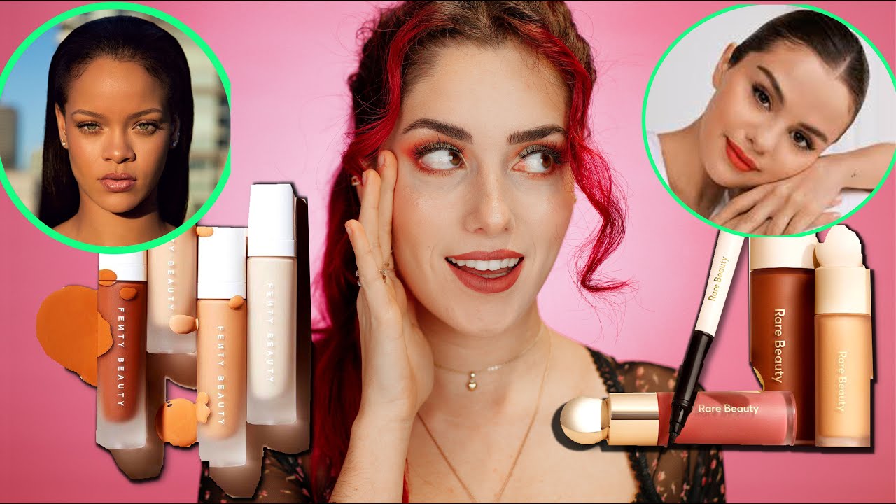 KRASS! Selena Rare Beauty VS Rihanna Fenty Beauty