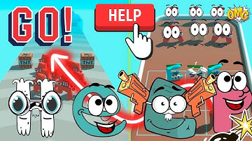 Merge ALPHABET LORE Run Part 13 UPDATE 2023⭐️⭐️⭐️ Level MAX Joystick Game