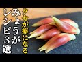 【みょうがレシピ3選】料理屋が教える!薬味野菜をメインで美味しく食べられる調理法【基本の和食】