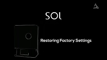 SOL 3D Printer (DGShape by Roland) - Restoring Factory Settings