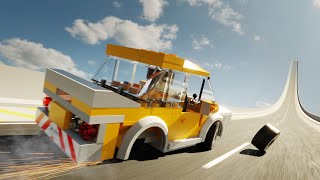 Which Lego Car Can Jump The Furthest On Car Jump Arena in BeamNG Drive?