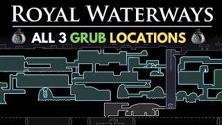 Royal Waterways All Grub Locations - Hollow Knight