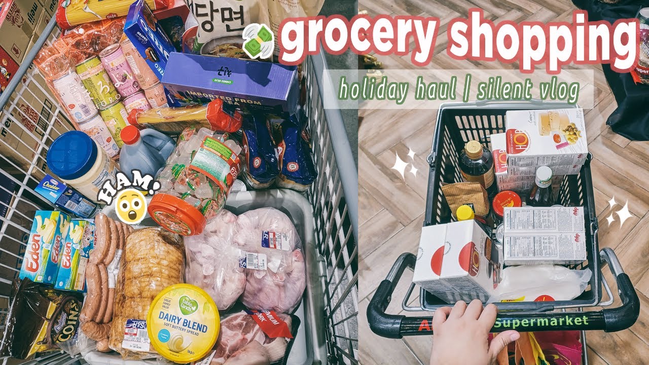 Christmas Grocery Haul | Noche Buena! Shopping at AllDay/S&R (silent vlog) 🎄