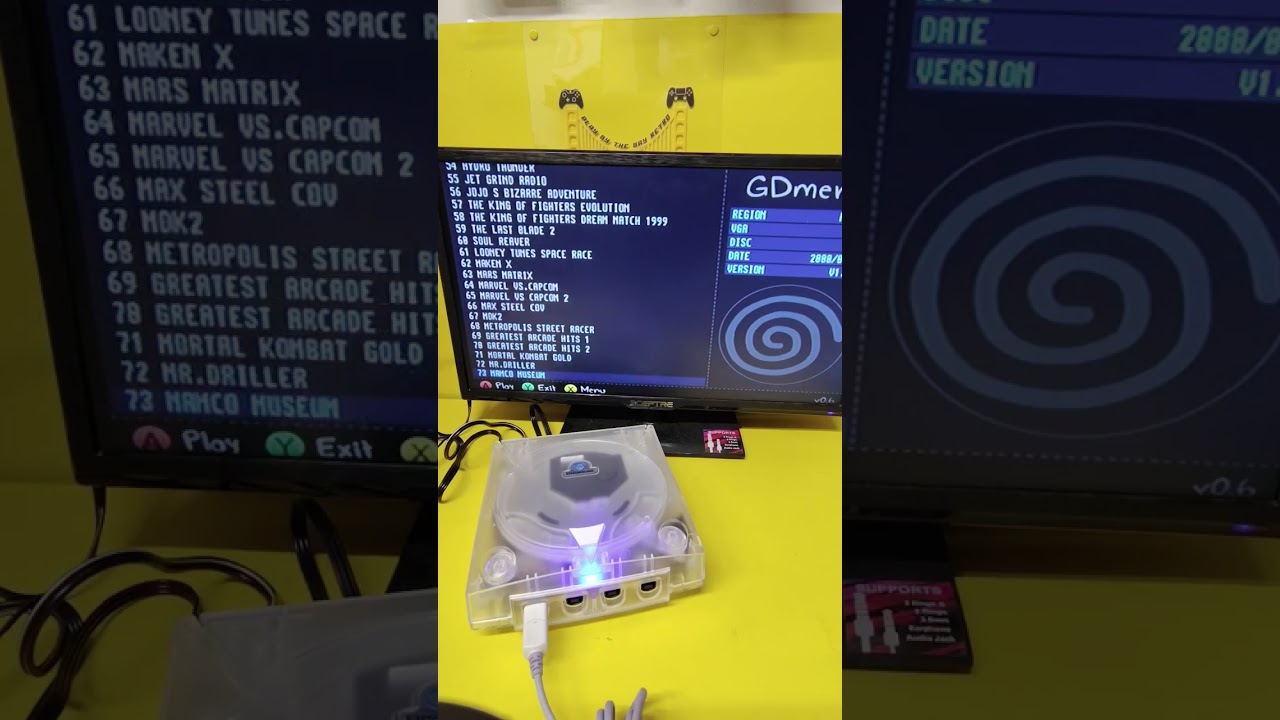 Custom Sega Dreamcast 256GB GDEMU! 🌀 Loaded 