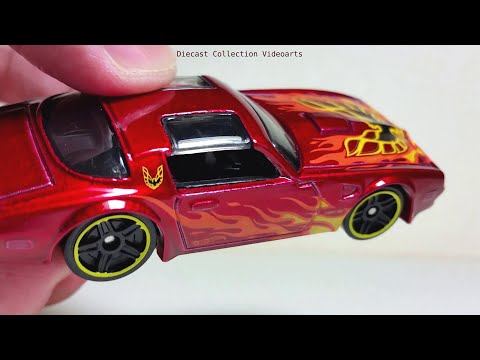 Hot Wheels Pontiac Firebird Trans Am Hot Bird 1977 Blue Flames Gold Rims