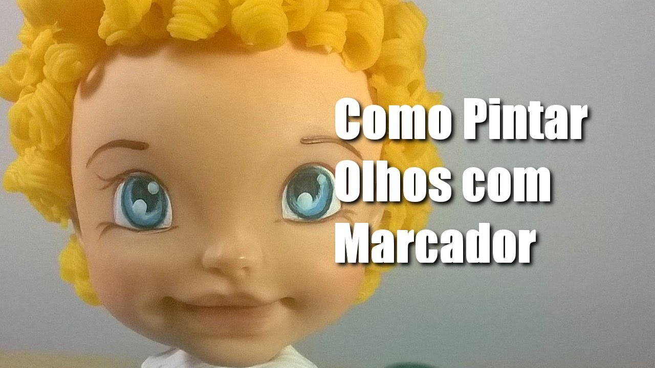 Como pintar Olhos usando marcadores #CanalAuladeBiscuit