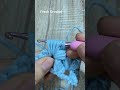 🌸 Beautiful 3D Puff Stitch Crochet! #easycrochet #crochetforbeginners #freecrochetpattern #shorts