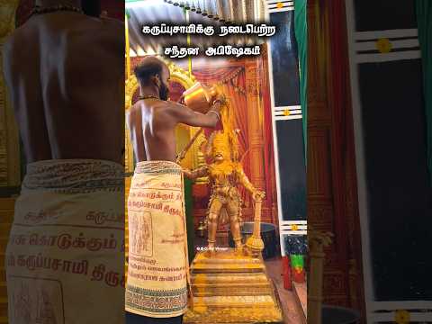 அம்மாவாசையில் கருப்பு சாமிக்கு நடைபெற்ற சந்தன அபிஷேக காட்சி, பிரம்மசக்திபுரம் கருப்புசாமி
