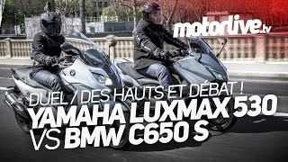 DUEL | Yamaha TMax 530 LuxMax vs BMW C650 S - Game of throne