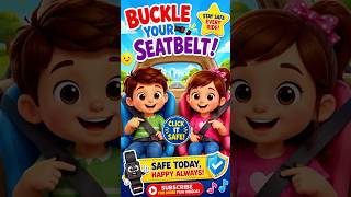 🚗Buckle Your Seatbelt 🚗 | Kids Safety Song | Car Safety Nursery Rhyme for Preschoolers #kidssongs