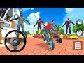 Spiderman 🧨 Batman , Iron-Man Gameplay🔥 Indian Theft Auto Simulator | Car Bike Game🎯 Open World Game
