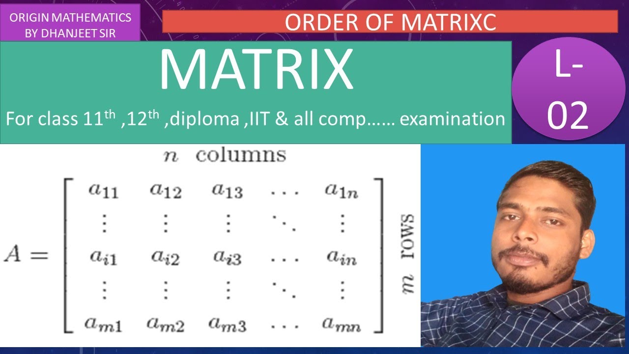 ORDER OF MATRIX OR CLASS 12 th and OTHER COMP.. - YouTube