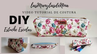 tutorial ESTUCHE ESCOLAR DIY