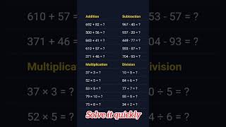 Solve It Quickly ⚡ Math Challenge | #maths #viral #viralvideo #shorts #quiz | May 23, 2026