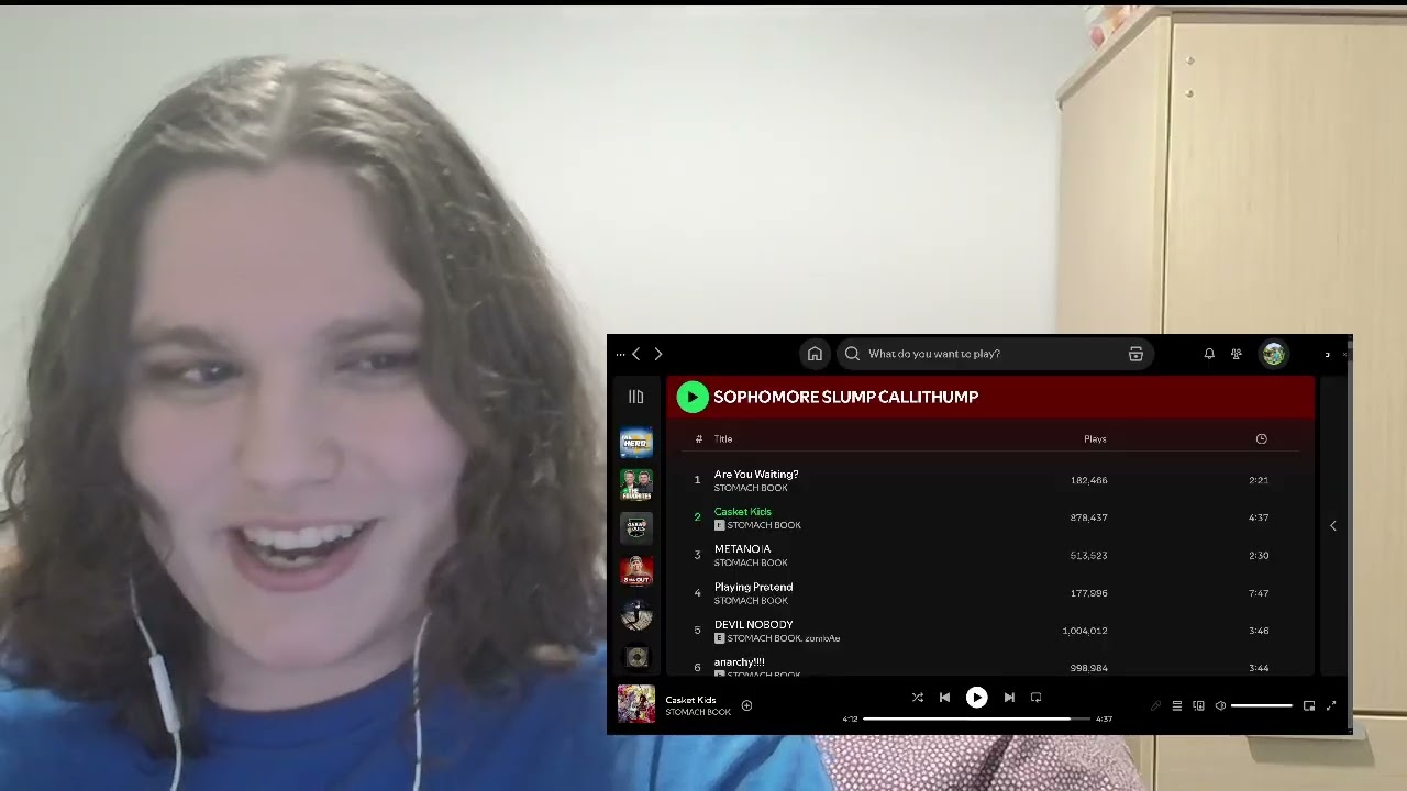 STOMACH BOOK - SOPHOMORE SLUMP CALLITHUMP Full Album Reaction