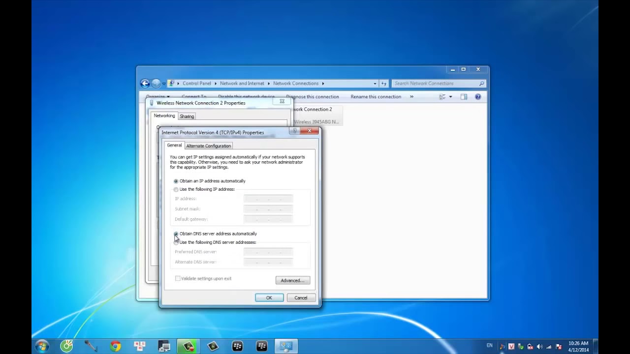Đổi DNS cho Windows 7 & 8 Wifi - YouTube
