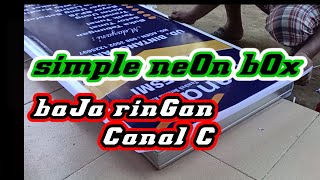 C-canal light steel neon box