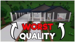 Building A House With The Worst Quality On Bloxburg Voice Reveal