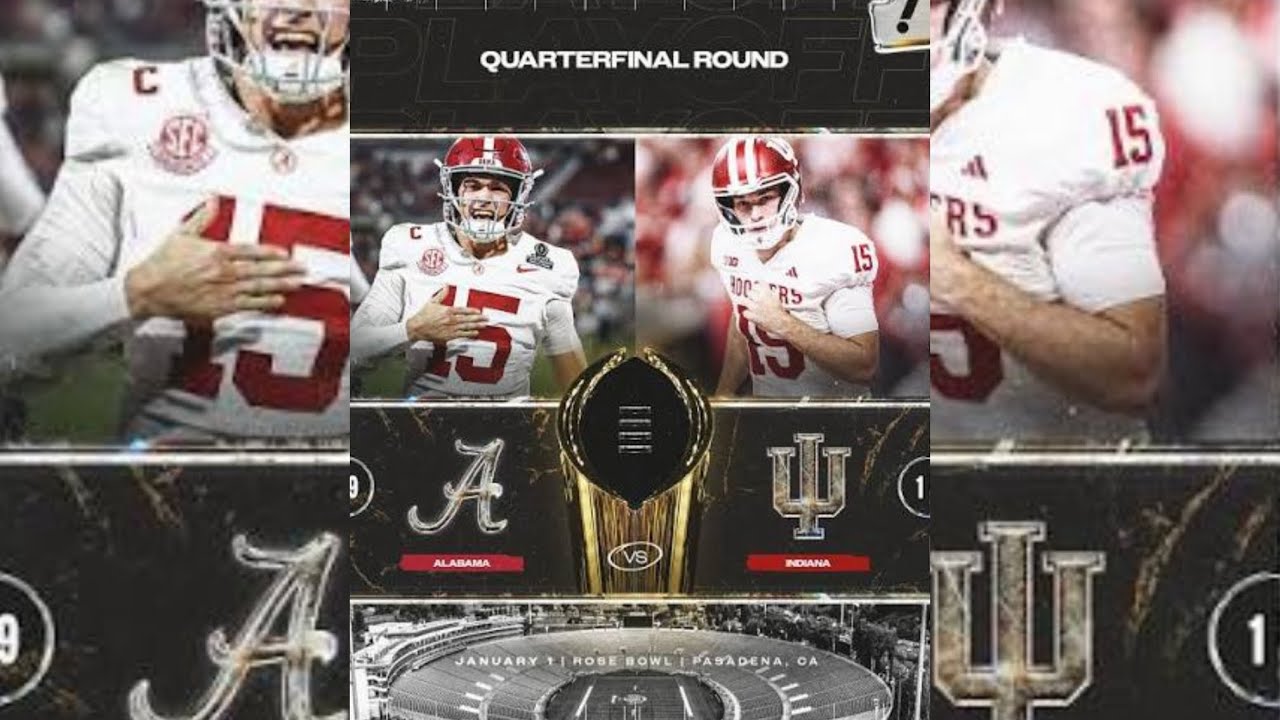 Rose Bowl Game Prediction | #1 Indiana Hoosiers vs. #9 Alabama Crimson ...