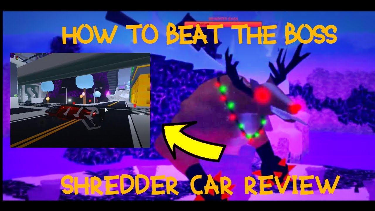 How To beat The Madcity Reindeer BOSS FIGHT|SHREDDER Car Review|Roblox