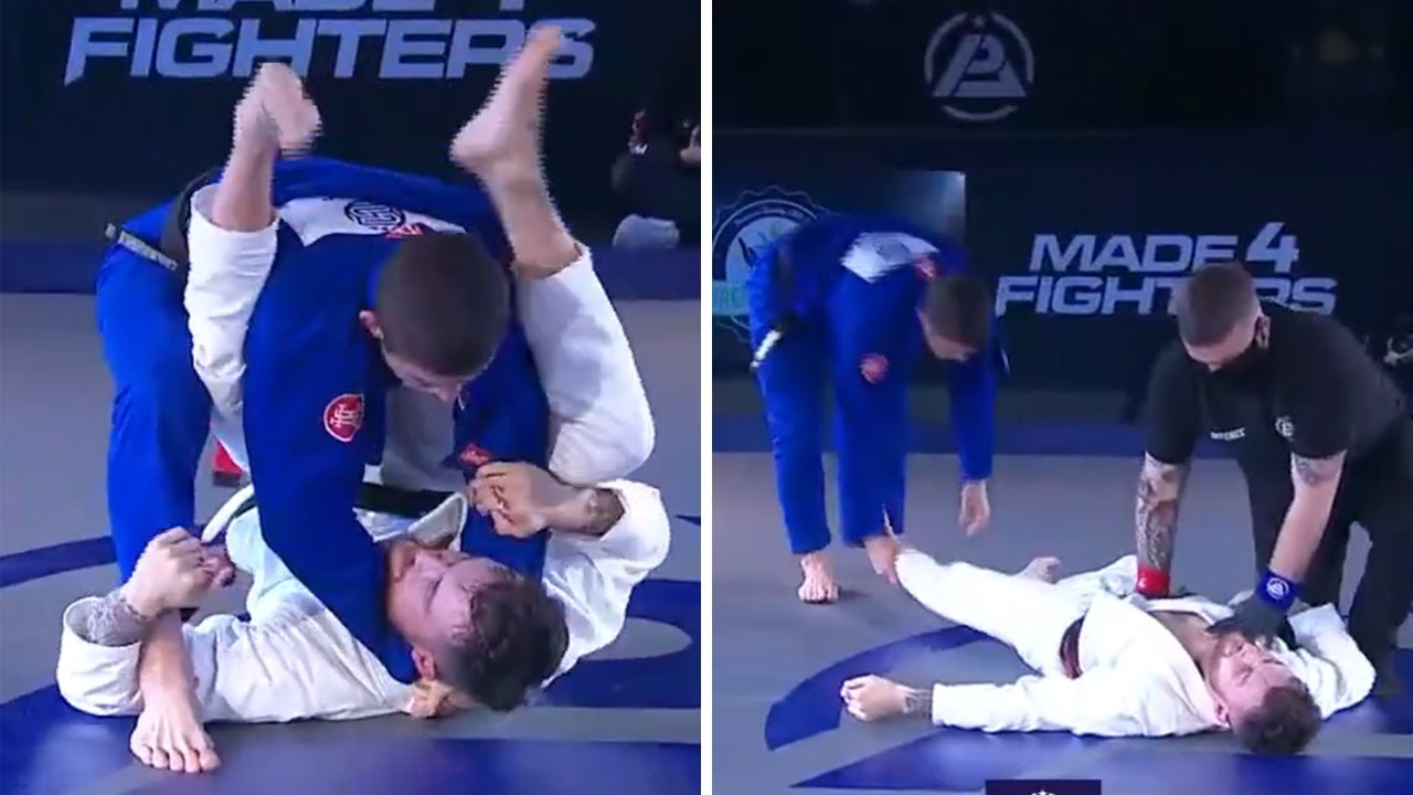 Brutal Ezekiel Choke From Closed Guard Putting Opponent To Sleep At