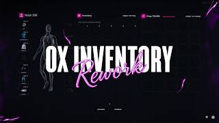 Fivem Ox Inventory Redesign/Rework | Fully Customizable | Damage System | Smart Give