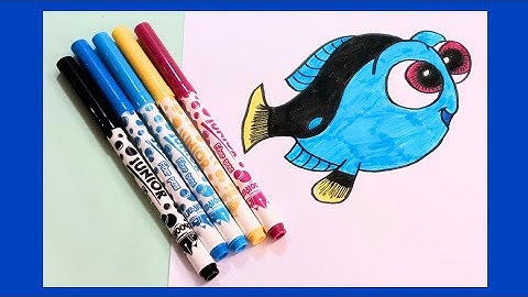 How to draw dory from finding nemo #tinyartist #painting #easydrawing