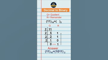 How to Find Decimal to Binary Number-11 | Decimal to Binary Conversion - CodeCompiler19