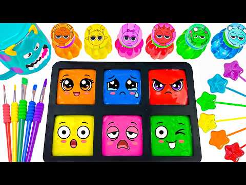 Incredibox Sprunki 🌈 How To Make 6 Glitter Eggs Slime with Sprunki 💖 Rainbow Clay ASMR