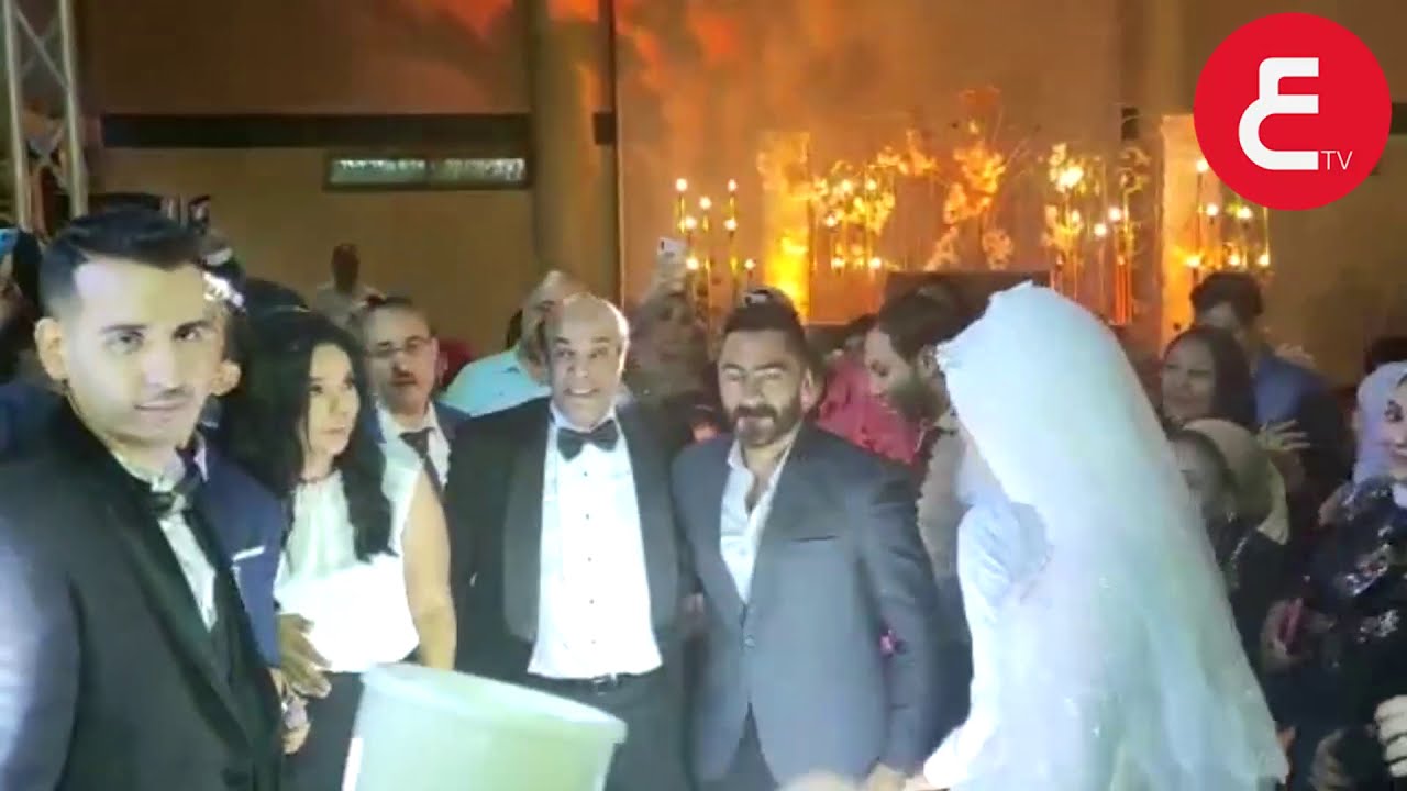 اتفرج على فرحة سليمان عيد بتامر حسني فى الفرح