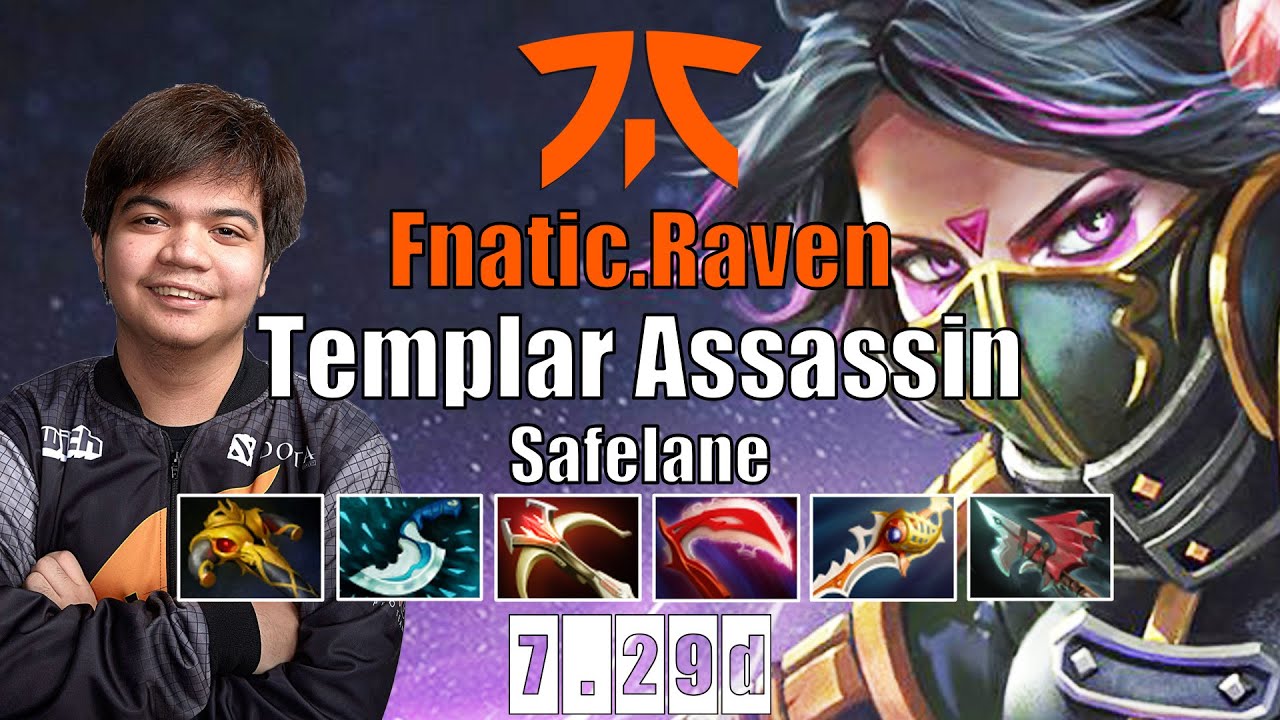 Templar Assassin Safelane | Fnatic.Raven | TA IS THE NEW BROKEN CARRY | 7.29d Gameplay Highlights