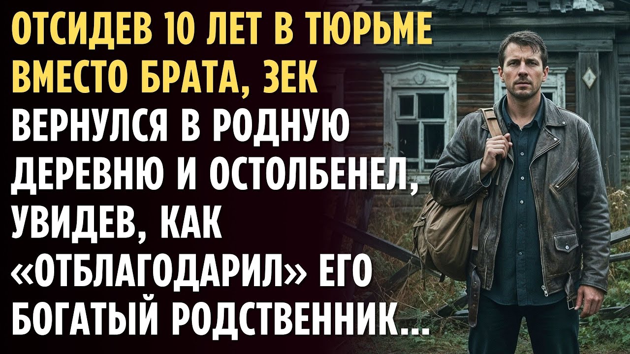 Выйдя из тюрьмы через 10 лет, ЗЕК вернулся в родную ДЕРЕВНЮ и замер от увиденного, что стало с домом