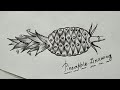 Easy pineapple drawing// How to draw a pineapple #drawing #up board