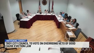 Troy City Council to vote on overriding mayor's veto of Good Cause Eviction law