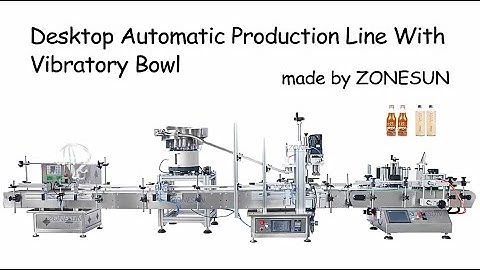 ZS XG1870V Automatic Bottle Capper Lids Caps Closure Machine Capping Machine Line Vibratory Bowl
