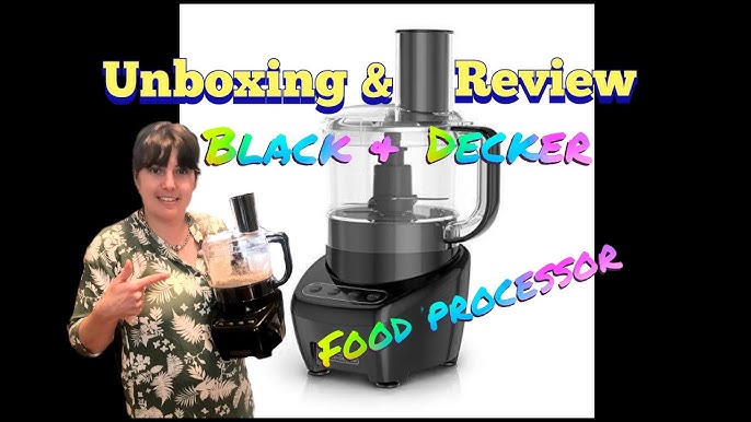 BLACK+DECKER Easy Assembly 8-Cup Food Processor, Black, FP4200B