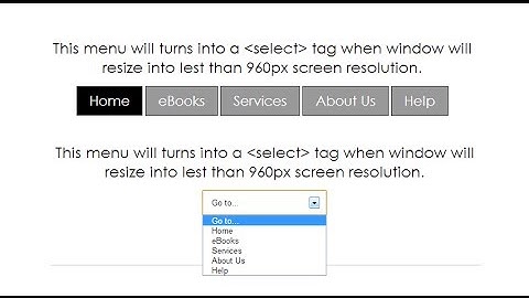 How to Design Responsive Dropdown Menu