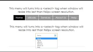 How to Design Responsive Dropdown Menu