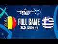 LIVE - Belgium v Greece | FIBA U16 Women's European Championship 2022