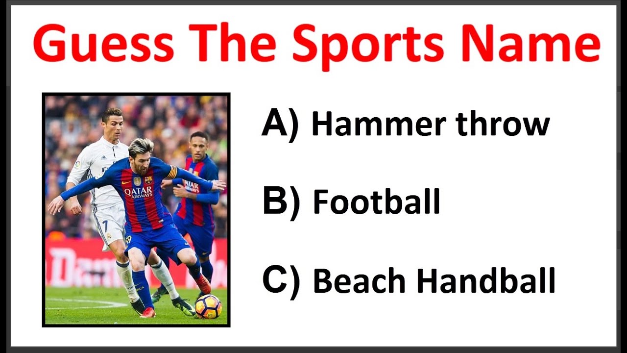 Guess the Sports name based on their picture | Sports Name Quiz