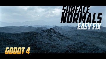 Fixing Normals for Heightmap Terrain in Godot 4 - the Easy Way