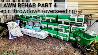 Overseeding // Spreading Fertilizer // Peat Moss